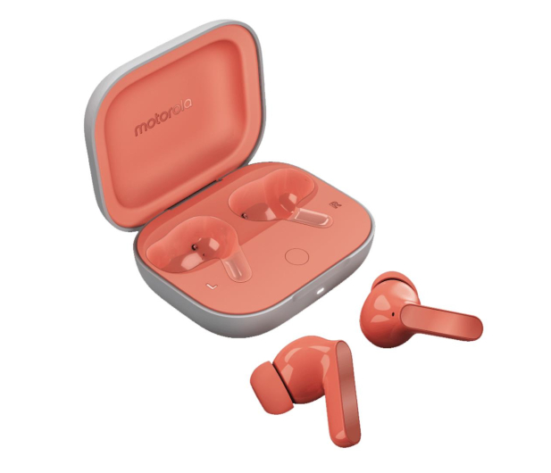 MOTOROLA Słuchawki bezprzewodowe Moto Buds Peach Pink PG38C05750 - 1245380 - zdjęcie